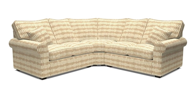 Upperton Corner Sofa RHF & LHF in Two Tone Plain Biscuit  - Loose cover option available