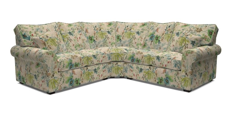 Upperton Corner Sofa RHF & LHF in Two Tone Plain Biscuit  - Loose cover option available