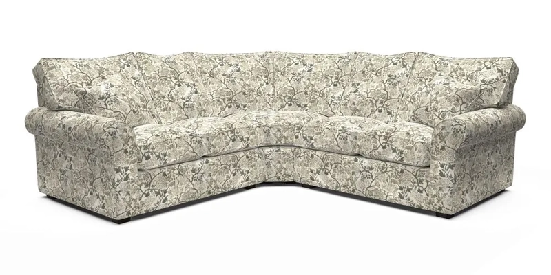 Upperton Corner Sofa RHF & LHF in Two Tone Plain Biscuit  - Loose cover option available