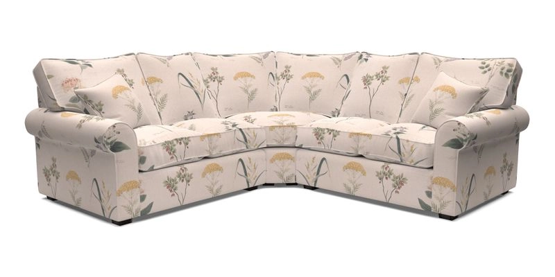 Upperton Corner Sofa RHF & LHF in Two Tone Plain Biscuit  - Loose cover option available
