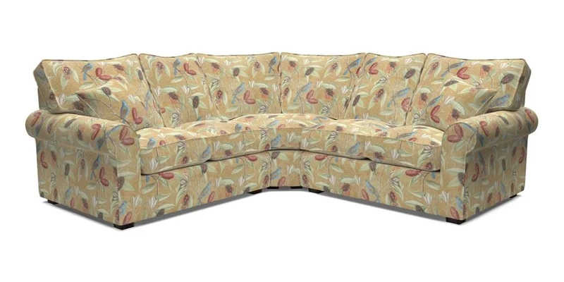 Upperton Corner Sofa RHF & LHF in Two Tone Plain Biscuit  - Loose cover option available
