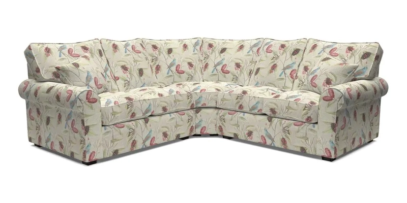 Upperton Corner Sofa RHF & LHF in Two Tone Plain Biscuit  - Loose cover option available