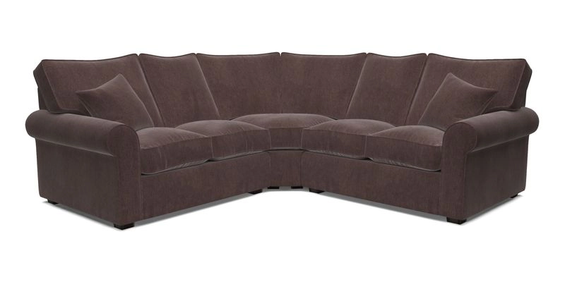 Upperton Corner Sofa RHF & LHF in Two Tone Plain Biscuit  - Loose cover option available