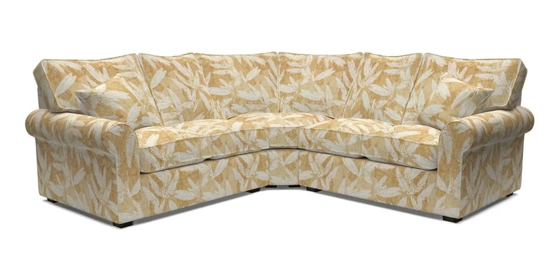 Upperton Corner Sofa RHF & LHF in Two Tone Plain Biscuit  - Loose cover option available