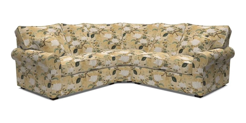 Upperton Corner Sofa RHF & LHF in Two Tone Plain Biscuit  - Loose cover option available