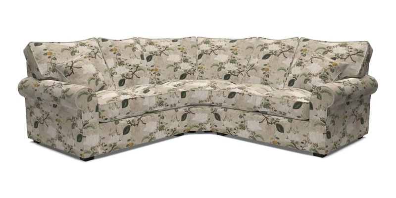 Upperton Corner Sofa RHF & LHF in Two Tone Plain Biscuit  - Loose cover option available