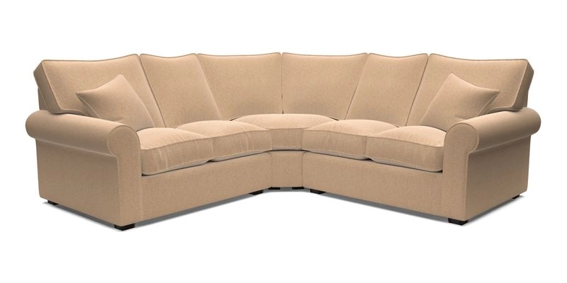 Upperton Corner Sofa RHF & LHF in Two Tone Plain Biscuit  - Loose cover option available
