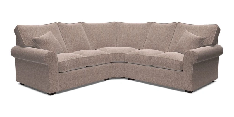 Upperton Corner Sofa RHF & LHF in Two Tone Plain Biscuit  - Loose cover option available