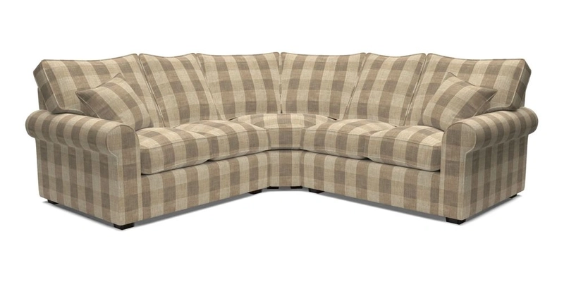 Upperton Corner Sofa RHF & LHF in Two Tone Plain Biscuit  - Loose cover option available
