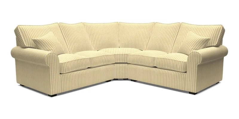Upperton Corner Sofa RHF & LHF in Two Tone Plain Biscuit  - Loose cover option available