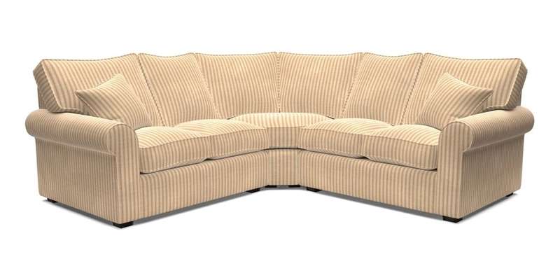 Upperton Corner Sofa RHF & LHF in Two Tone Plain Biscuit  - Loose cover option available