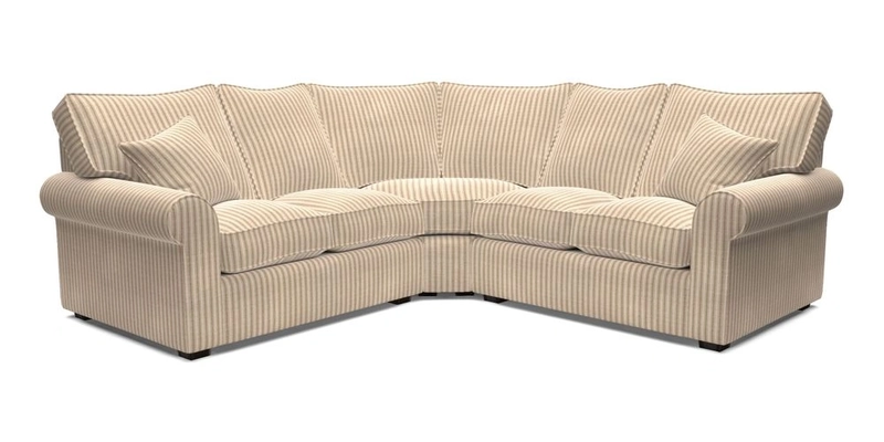 Upperton Corner Sofa RHF & LHF in Two Tone Plain Biscuit  - Loose cover option available