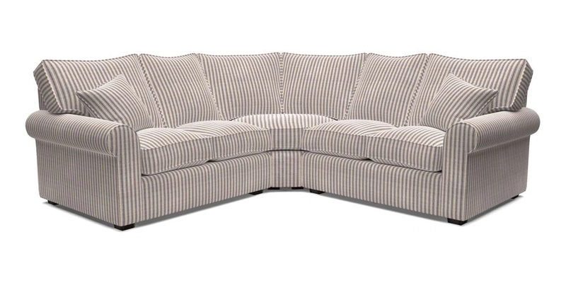 Upperton Corner Sofa RHF & LHF in Two Tone Plain Biscuit  - Loose cover option available