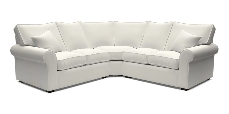 Upperton Corner Sofa RHF & LHF in Two Tone Plain Biscuit  - Loose cover option available