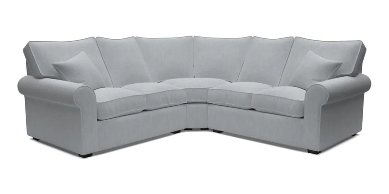 Upperton Corner Sofa RHF & LHF in Two Tone Plain Biscuit  - Loose cover option available