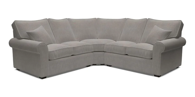 Upperton Corner Sofa RHF & LHF in Two Tone Plain Biscuit  - Loose cover option available