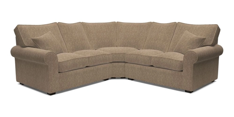 Upperton Corner Sofa RHF & LHF in Two Tone Plain Biscuit  - Loose cover option available