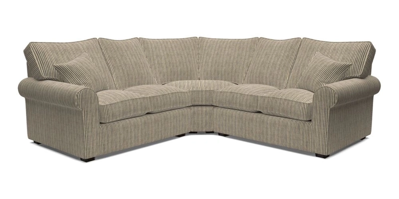 Upperton Corner Sofa RHF & LHF in Two Tone Plain Biscuit  - Loose cover option available