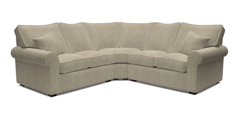 Upperton Corner Sofa RHF & LHF in Two Tone Plain Biscuit  - Loose cover option available