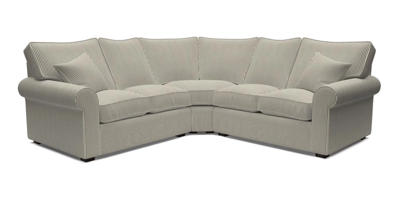 Upperton Corner Sofa RHF & LHF in Two Tone Plain Biscuit  - Loose cover option available