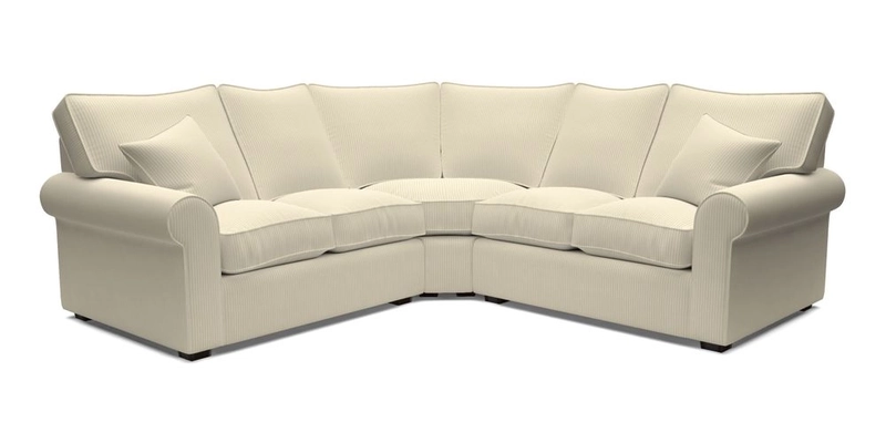 Upperton Corner Sofa RHF & LHF in Two Tone Plain Biscuit  - Loose cover option available