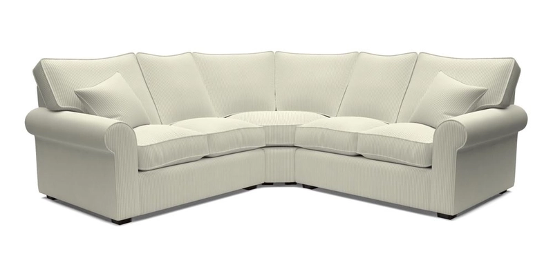 Upperton Corner Sofa RHF & LHF in Two Tone Plain Biscuit  - Loose cover option available