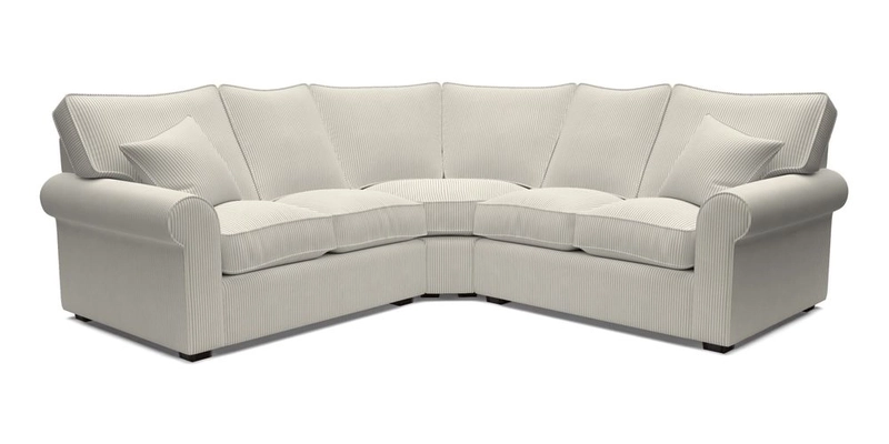 Upperton Corner Sofa RHF & LHF in Two Tone Plain Biscuit  - Loose cover option available