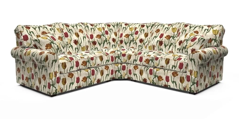 Upperton Corner Sofa RHF & LHF in Two Tone Plain Biscuit  - Loose cover option available