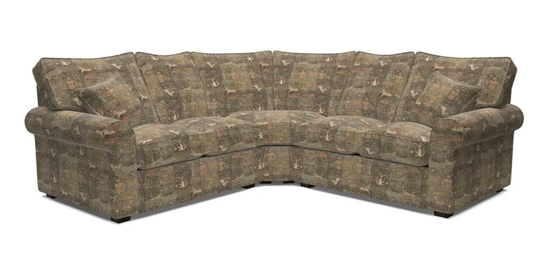 Upperton Corner Sofa RHF & LHF in Two Tone Plain Biscuit  - Loose cover option available
