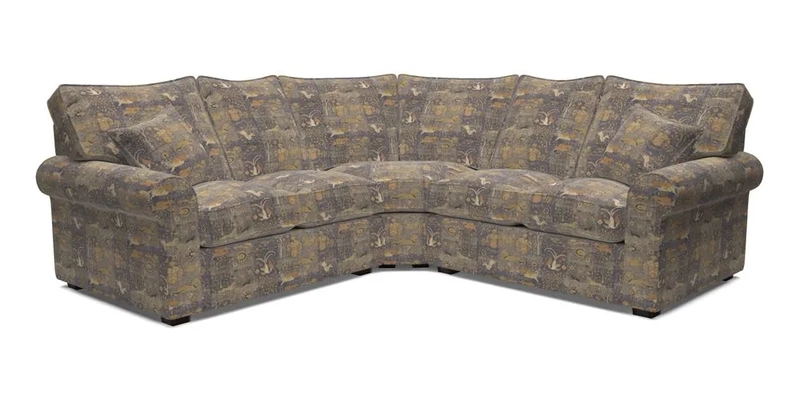 Upperton Corner Sofa RHF & LHF in Two Tone Plain Biscuit  - Loose cover option available
