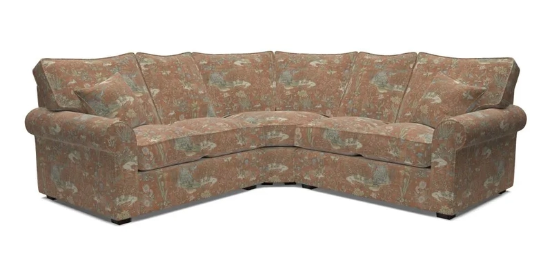 Upperton Corner Sofa RHF & LHF in Two Tone Plain Biscuit  - Loose cover option available