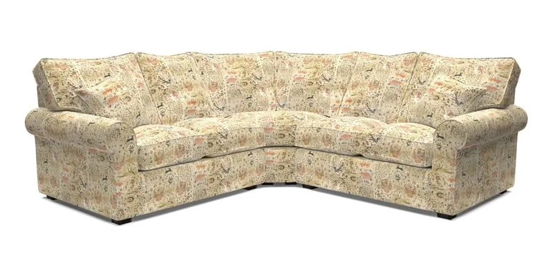 Upperton Corner Sofa RHF & LHF in Two Tone Plain Biscuit  - Loose cover option available