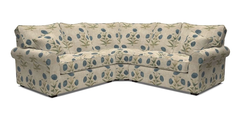Upperton Corner Sofa RHF & LHF in Two Tone Plain Biscuit  - Loose cover option available