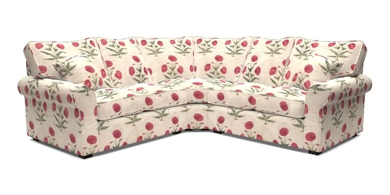 Upperton Corner Sofa RHF & LHF in Two Tone Plain Biscuit  - Loose cover option available