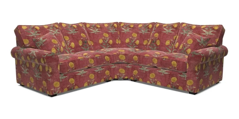 Upperton Corner Sofa RHF & LHF in Two Tone Plain Biscuit  - Loose cover option available