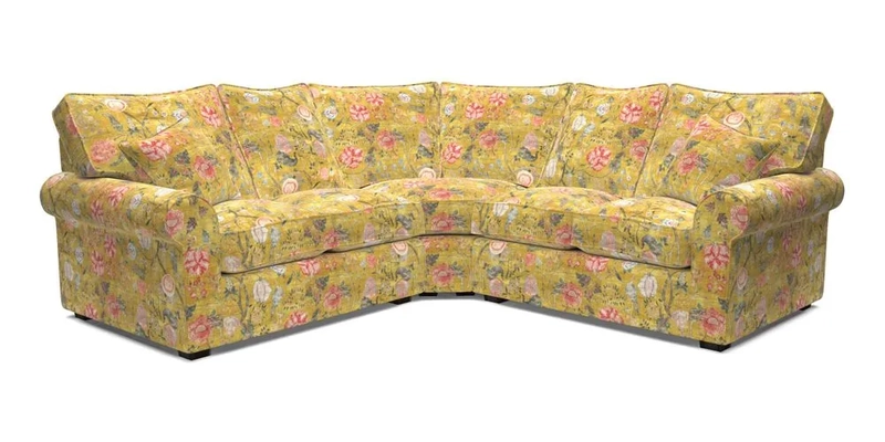 Upperton Corner Sofa RHF & LHF in Two Tone Plain Biscuit  - Loose cover option available