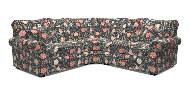 Upperton Corner Sofa RHF & LHF in Two Tone Plain Biscuit  - Loose cover option available