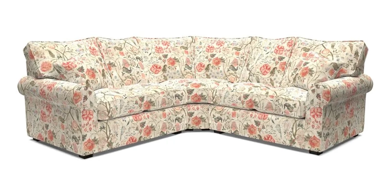 Upperton Corner Sofa RHF & LHF in Two Tone Plain Biscuit  - Loose cover option available