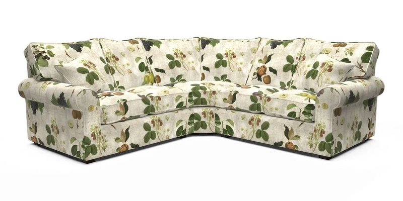 Upperton Corner Sofa RHF & LHF in Two Tone Plain Biscuit  - Loose cover option available