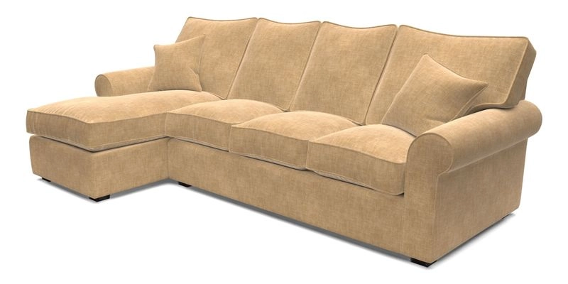 Upperton Chaise LHF in Two Tone Plain Biscuit - Loose cover option available Upperton Chaise LHF in Two Tone Plain Biscuit - Loose cover option available
