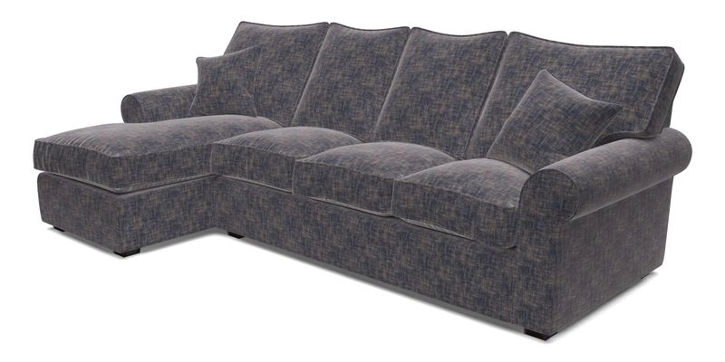 Upperton Chaise LHF in Two Tone Plain Biscuit - Loose cover option available