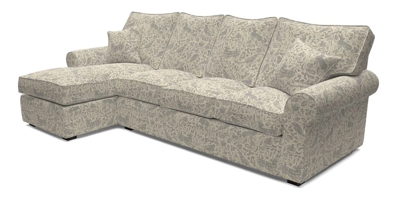 Upperton Chaise LHF in Two Tone Plain Biscuit - Loose cover option available