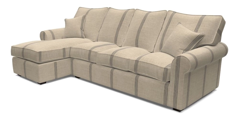 Upperton Chaise LHF in Two Tone Plain Biscuit - Loose cover option available Upperton Chaise LHF in Two Tone Plain Biscuit - Loose cover option available
