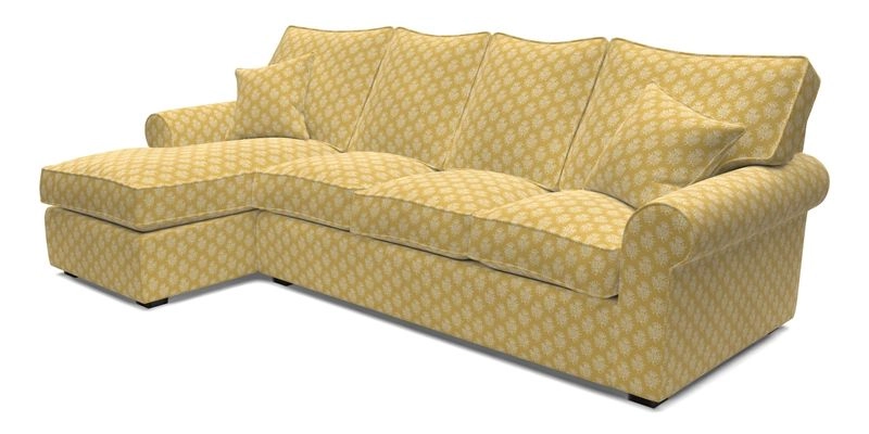 Upperton Chaise LHF in Two Tone Plain Biscuit - Loose cover option available Upperton Chaise LHF in Two Tone Plain Biscuit - Loose cover option available