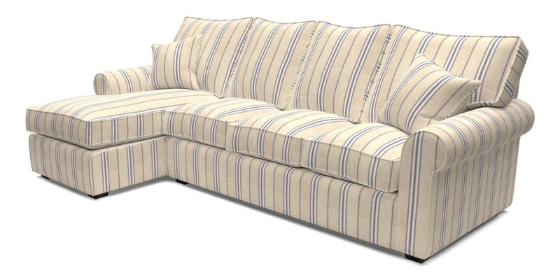 Upperton Chaise LHF in Two Tone Plain Biscuit - Loose cover option available Upperton Chaise LHF in Two Tone Plain Biscuit - Loose cover option available