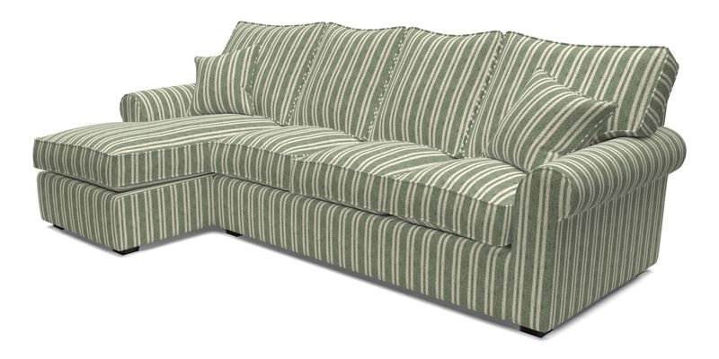 Upperton Chaise LHF in Two Tone Plain Biscuit - Loose cover option available