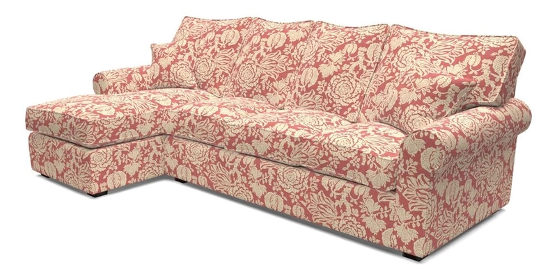 Upperton Chaise LHF in Two Tone Plain Biscuit - Loose cover option available