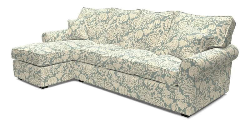 Upperton Chaise LHF in Two Tone Plain Biscuit - Loose cover option available