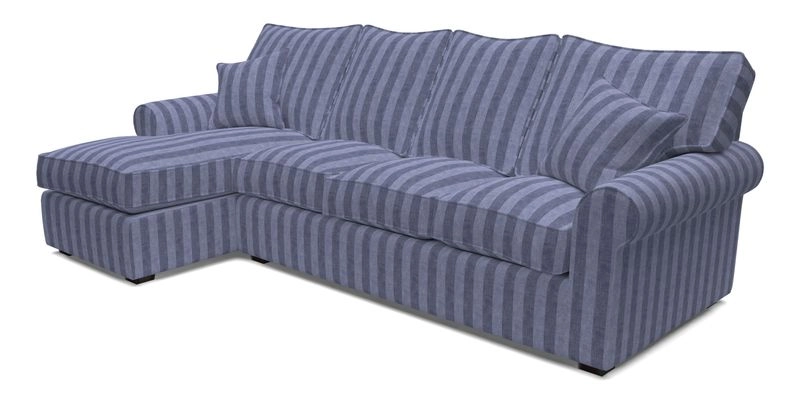 Upperton Chaise LHF in Two Tone Plain Biscuit - Loose cover option available