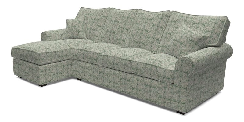 Upperton Chaise LHF in Two Tone Plain Biscuit - Loose cover option available